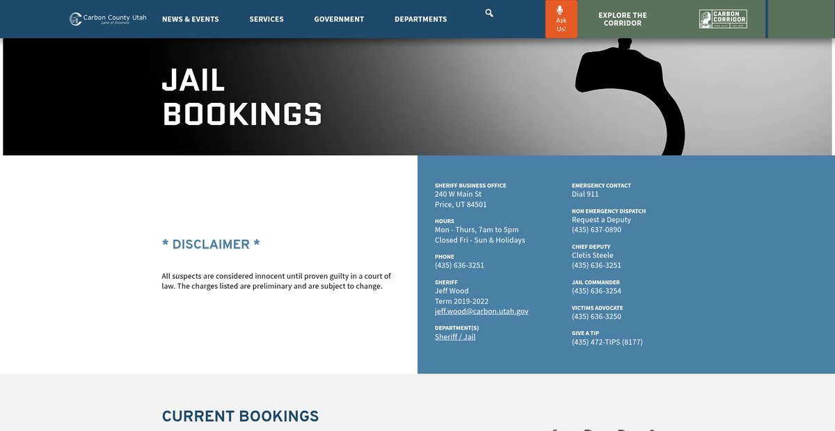 Preview of carbon.utah.gov