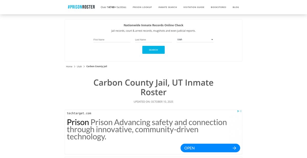 Preview of prisonroster.com