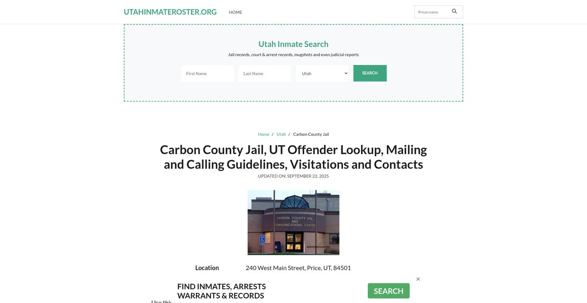 Preview of utahinmateroster.org