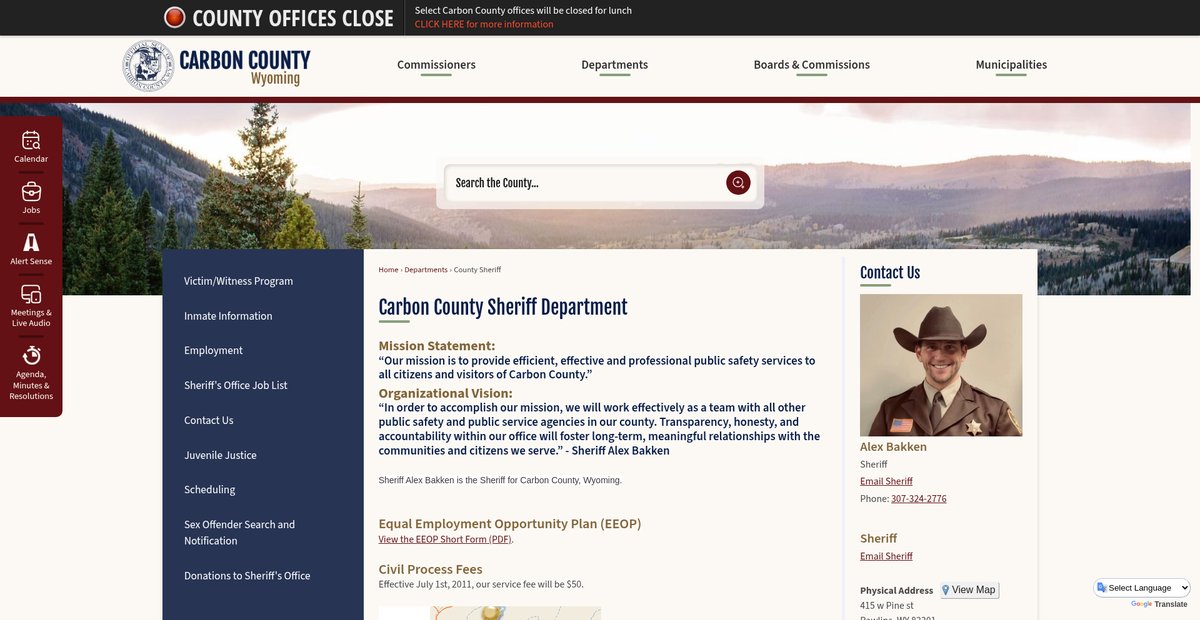 Preview of carboncountywy.gov