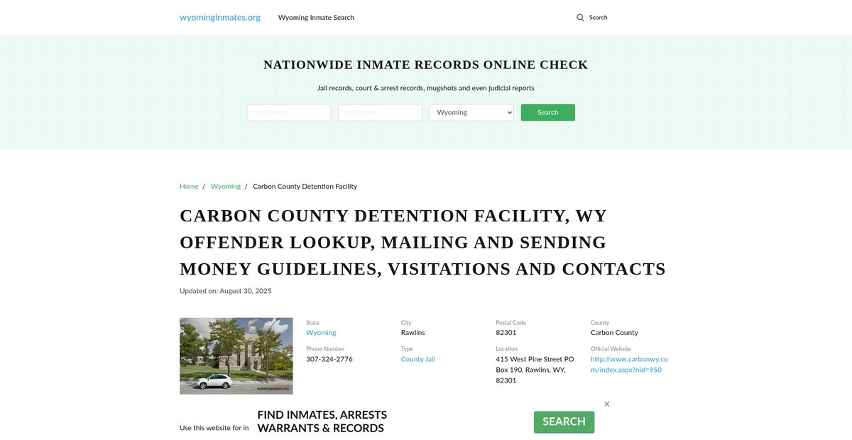Preview of wyominginmates.org