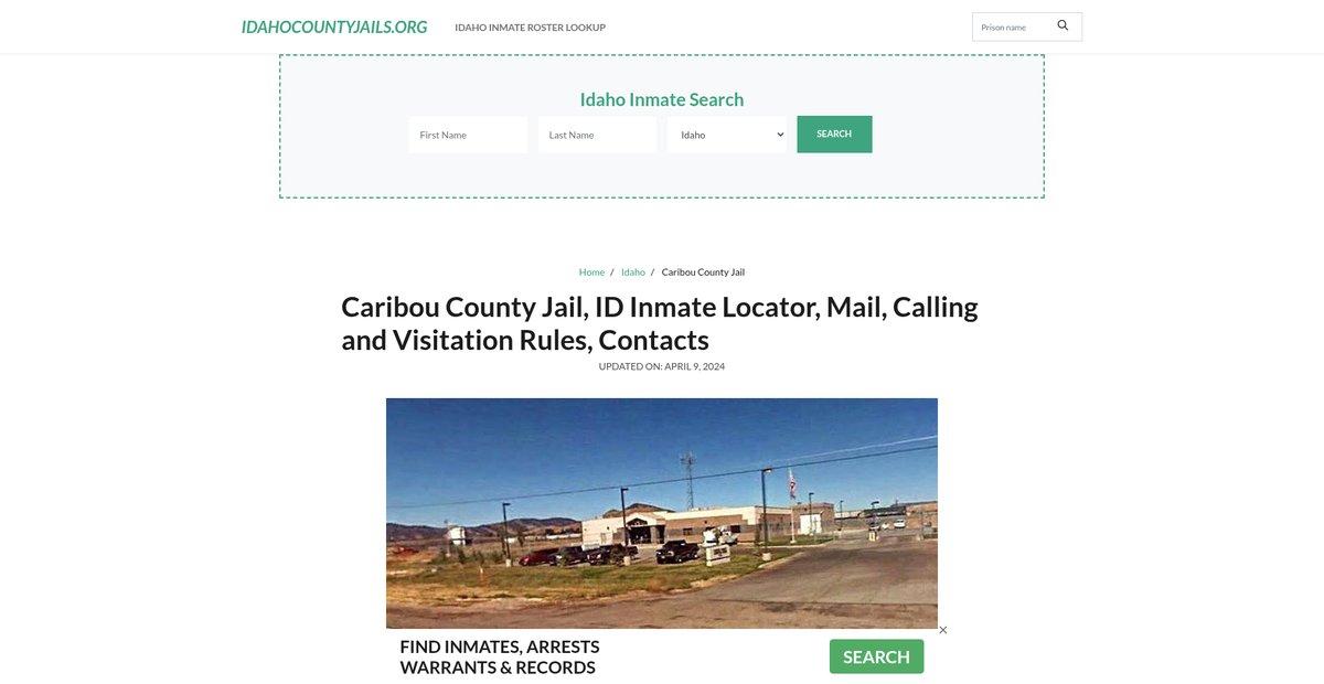 Preview of idahocountyjails.org
