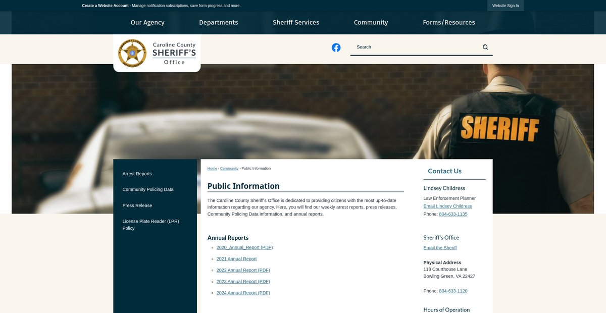 Preview of carolinesheriff.org