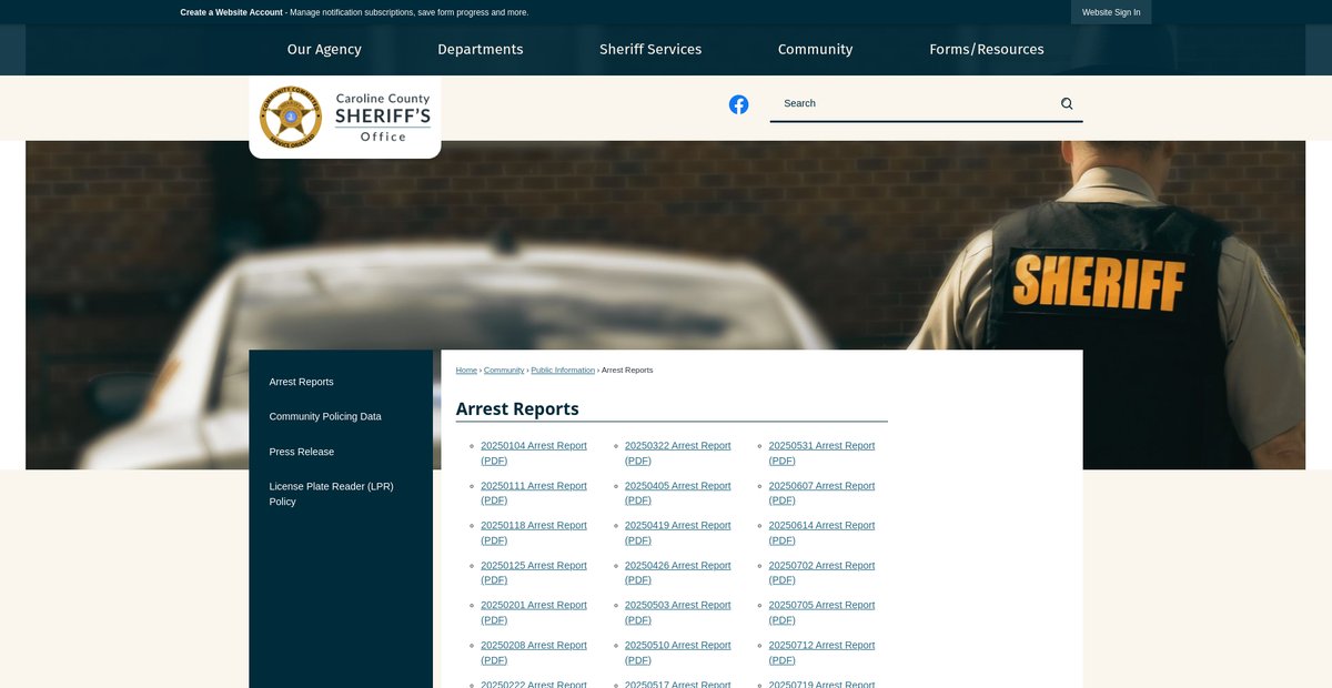 Preview of carolinesheriff.org