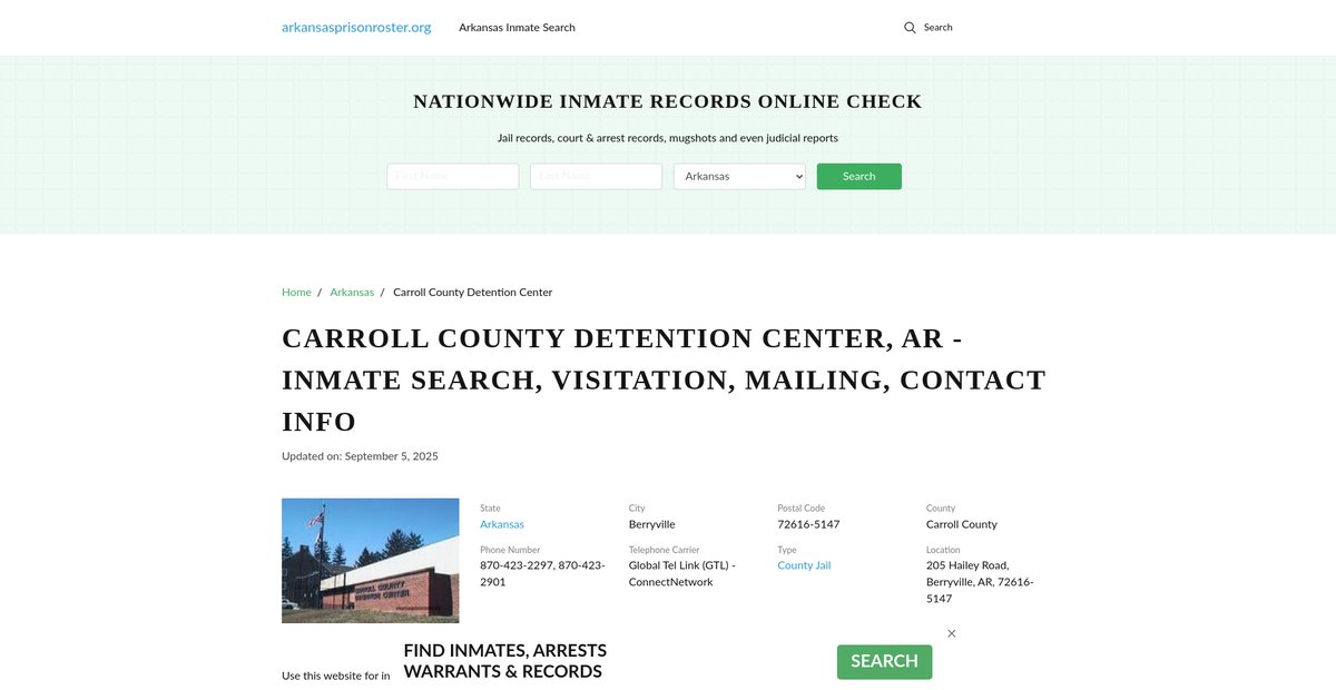 Preview of arkansasprisonroster.org