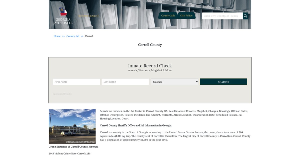 Preview of georgiajailroster.com