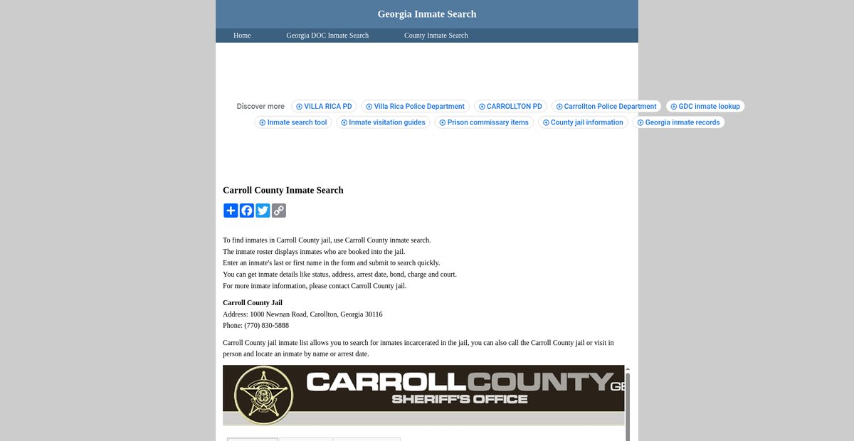 Preview of inmatesearchgeorgia.org