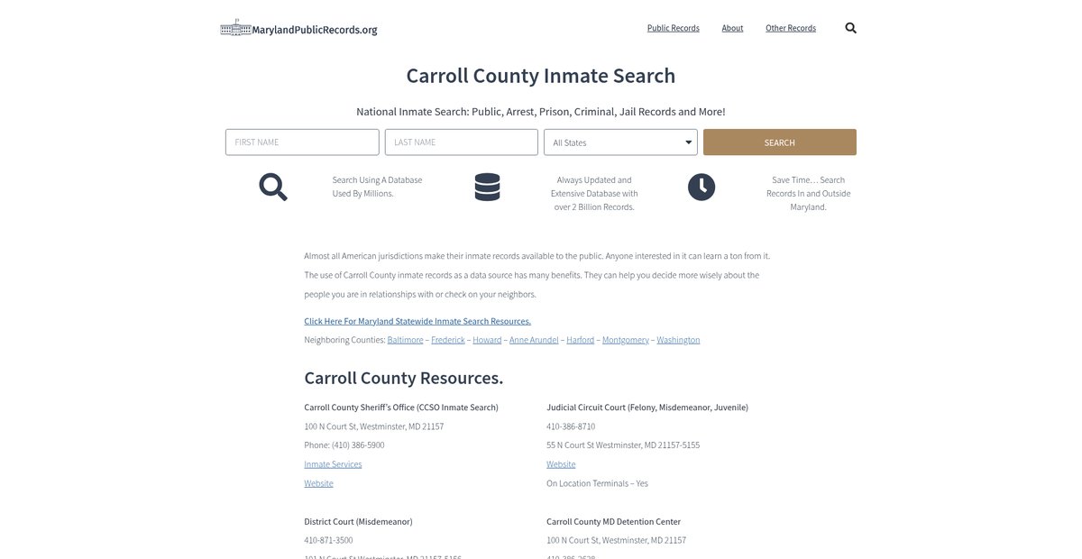 Preview of marylandpublicrecords.org