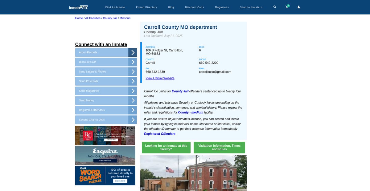 Preview of inmateaid.com
