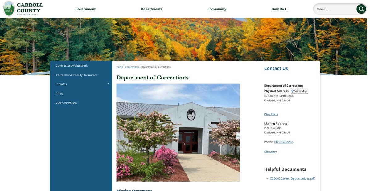 Preview of carrollcountynh.gov