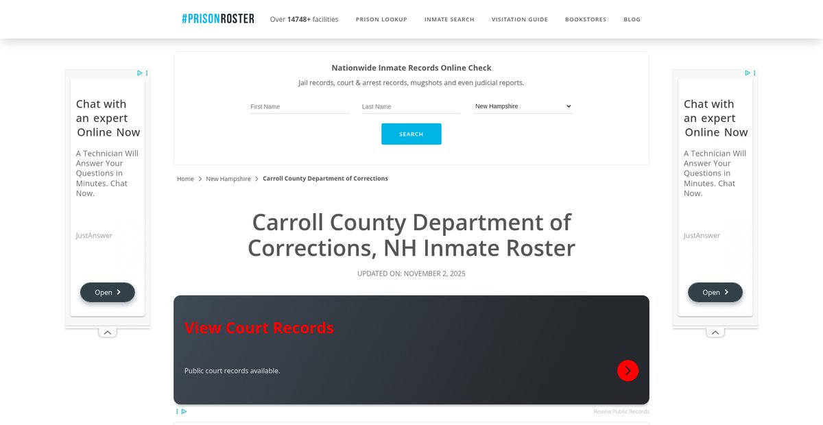 Preview of prisonroster.com