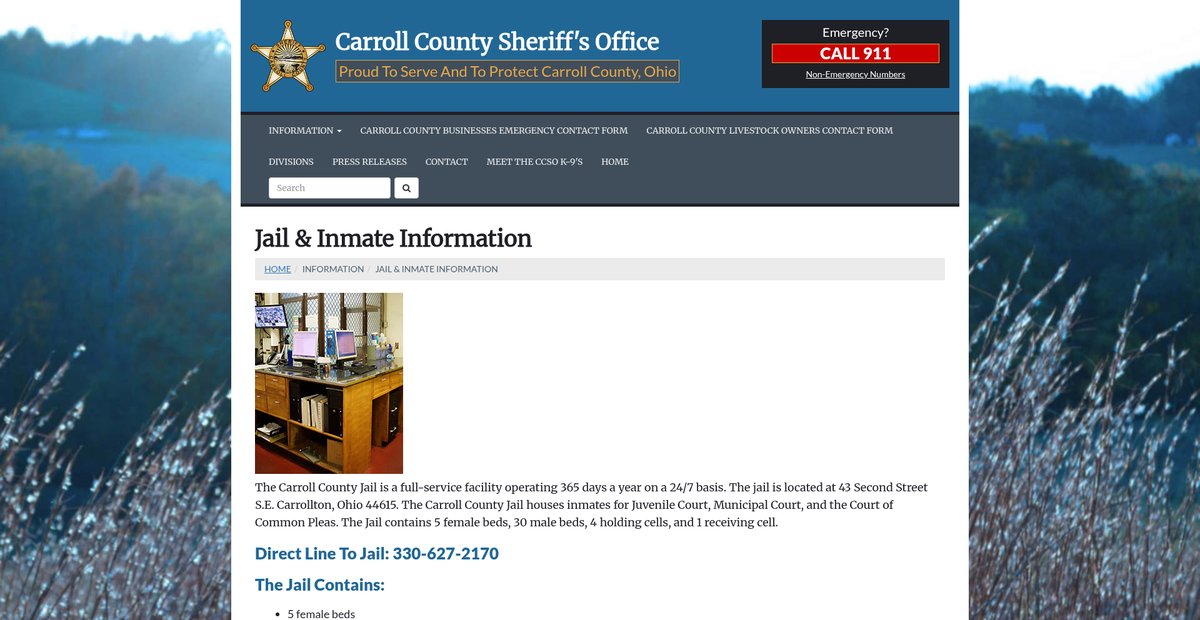 Preview of carrollcountysheriff.org