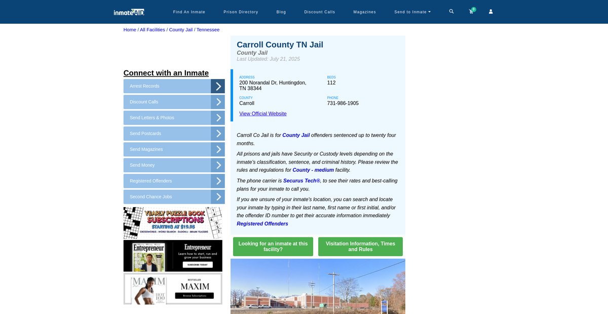 Preview of inmateaid.com