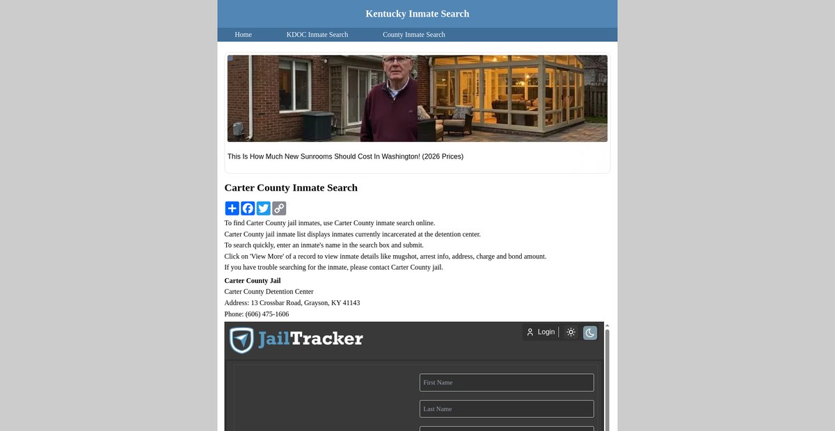 Preview of inmatesearchkentucky.org