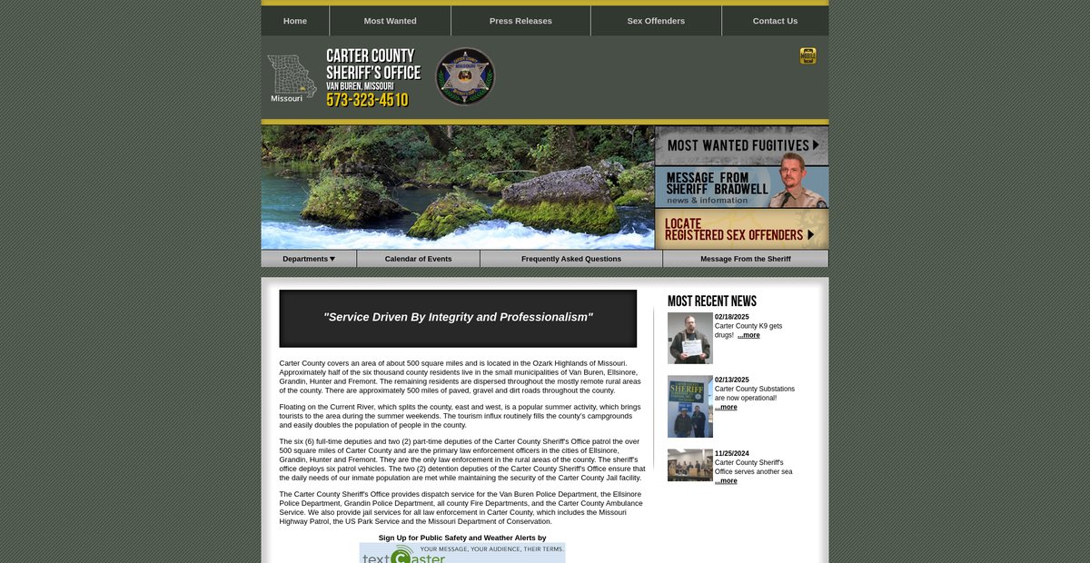 Preview of cartercountymosheriff.org