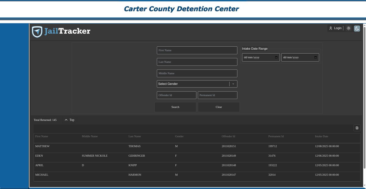 Preview of cartercountydetention.com