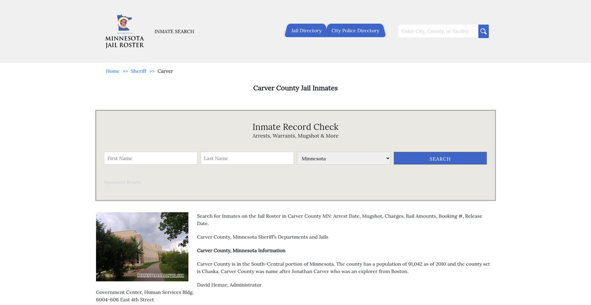 Preview of minnesotajailroster.com