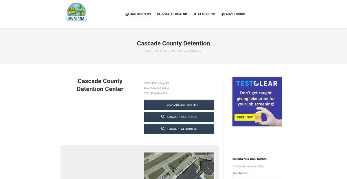 Preview of montanajailroster.com
