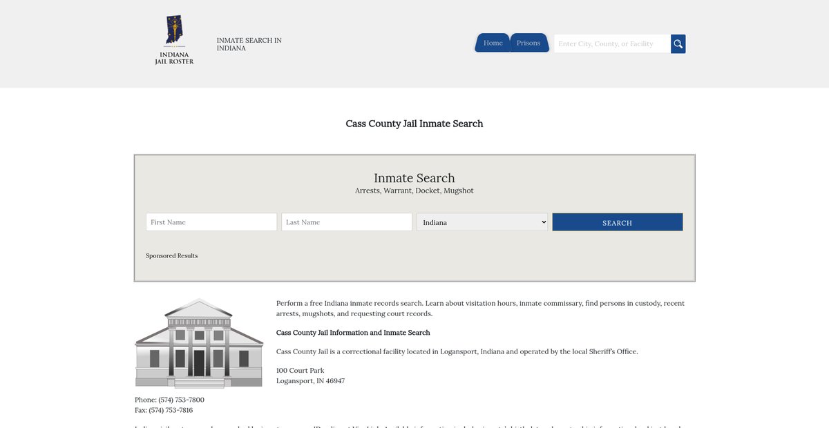 Preview of indianajailroster.com