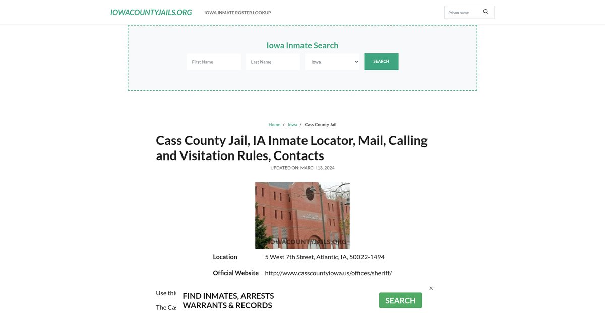 Preview of iowacountyjails.org