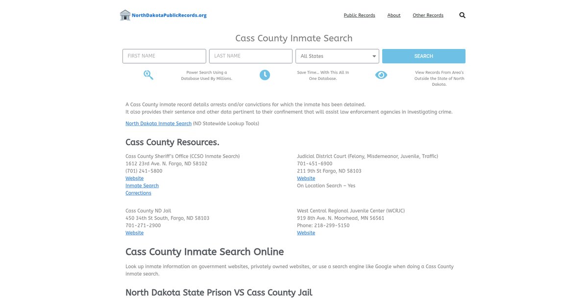 Preview of northdakotapublicrecords.org