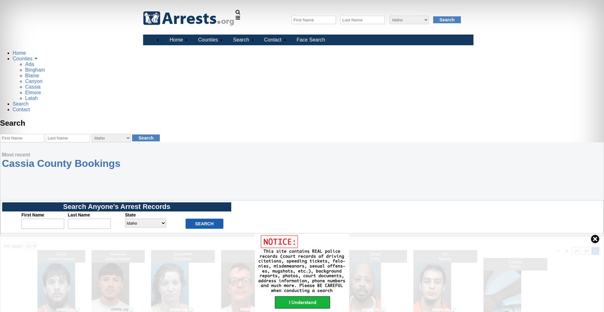 Preview of idaho.arrests.org