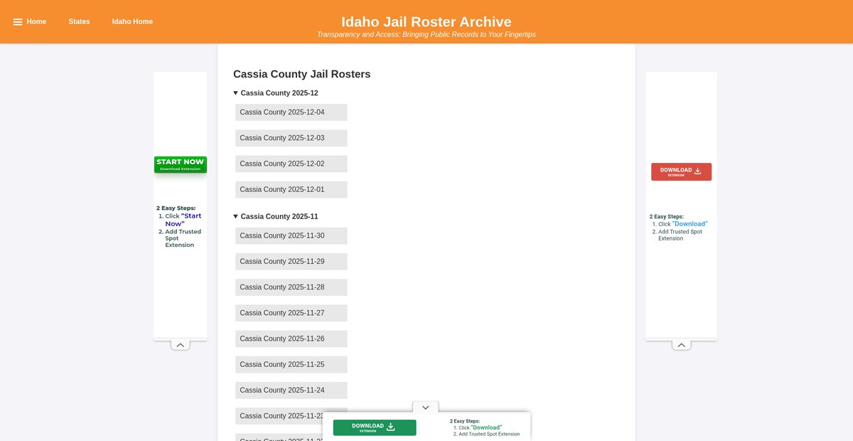 Preview of jailrosters.org