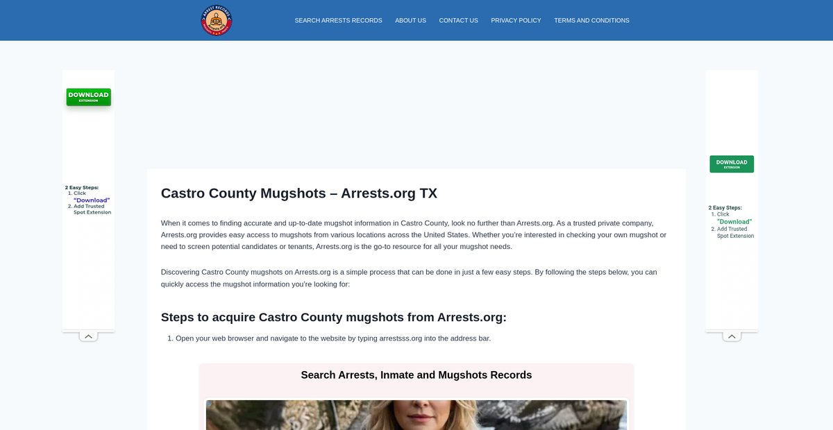 Preview of castro-mugshots.arrests-org.com