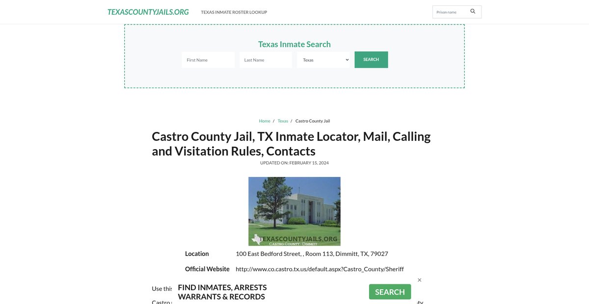 Preview of texascountyjails.org