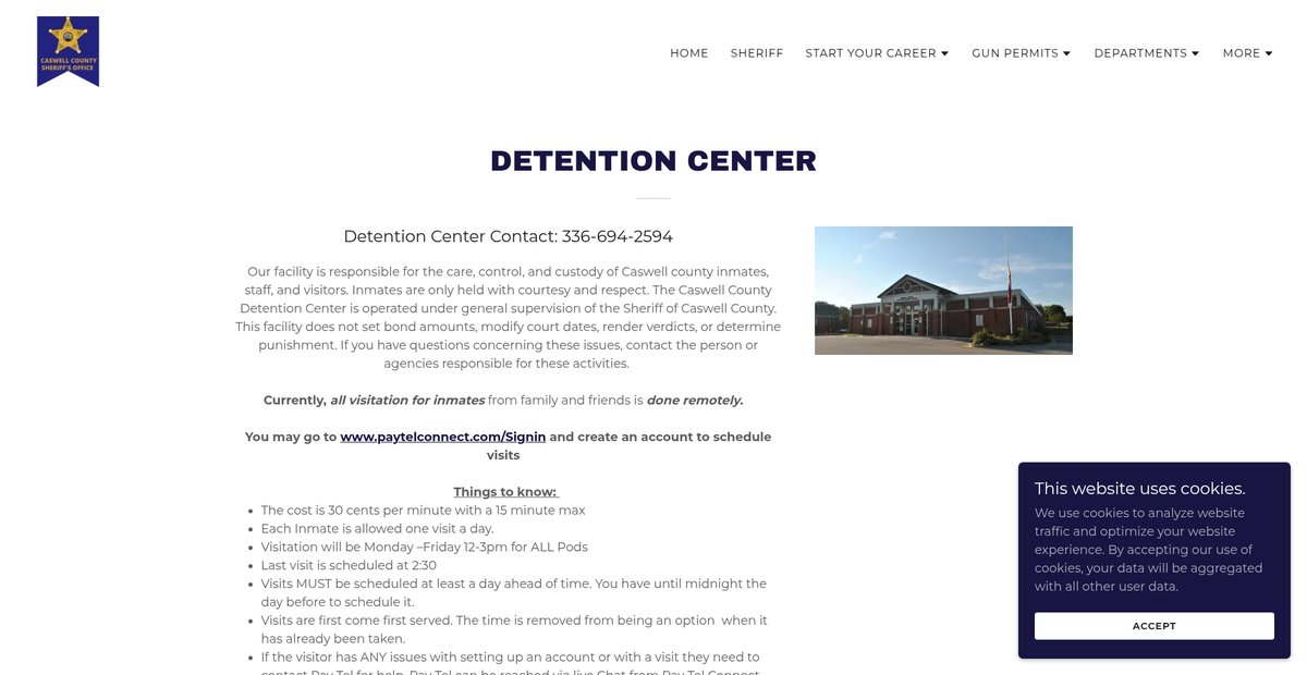 Preview of caswellcountysheriffsoffice.com