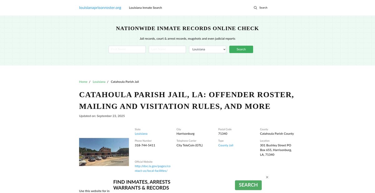 Preview of louisianaprisonroster.org