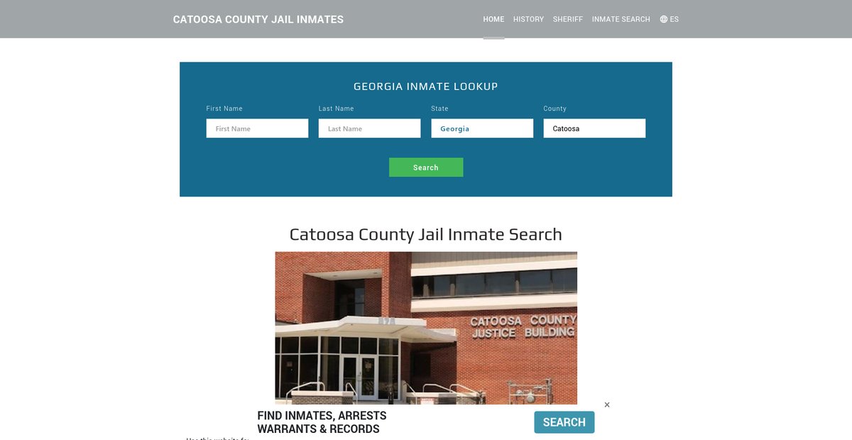 Preview of catoosajailroster.org