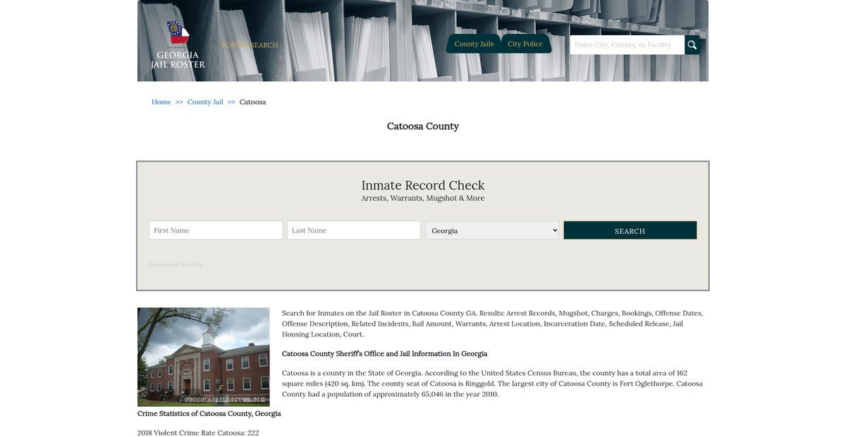 Preview of georgiajailroster.com