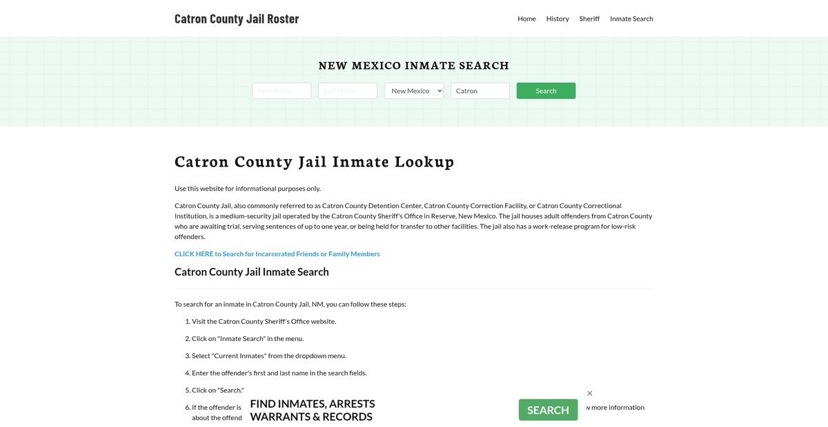 Preview of catroncountyjail.org