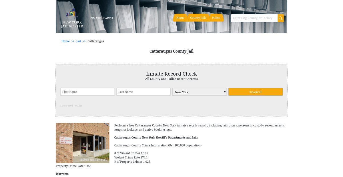 Preview of newyorkjailroster.com