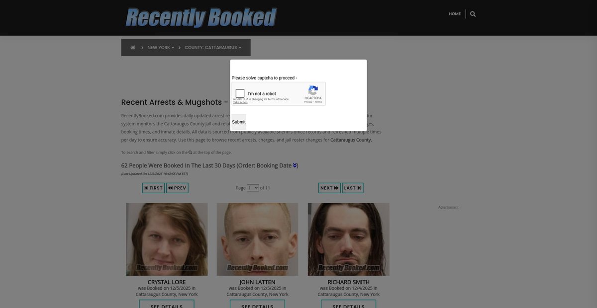 Preview of recentlybooked.com