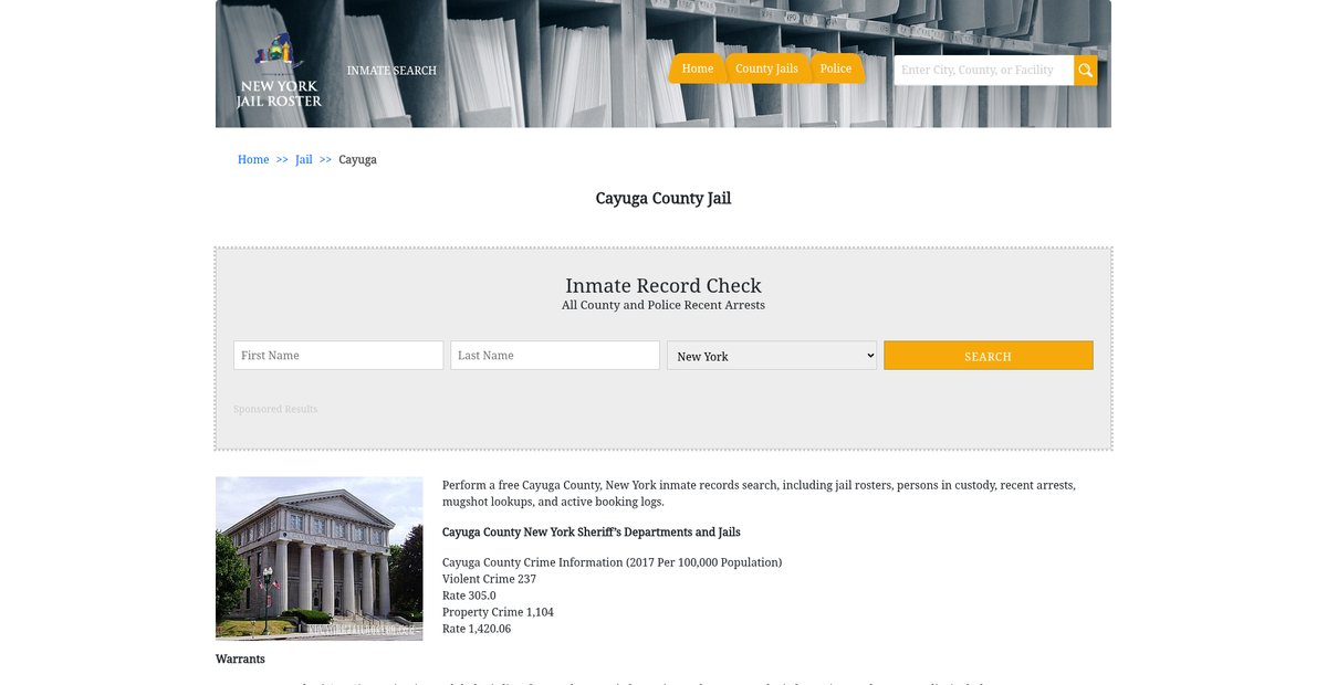 Preview of newyorkjailroster.com