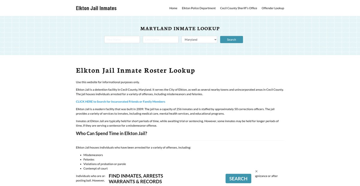 Preview of elktonjail.org