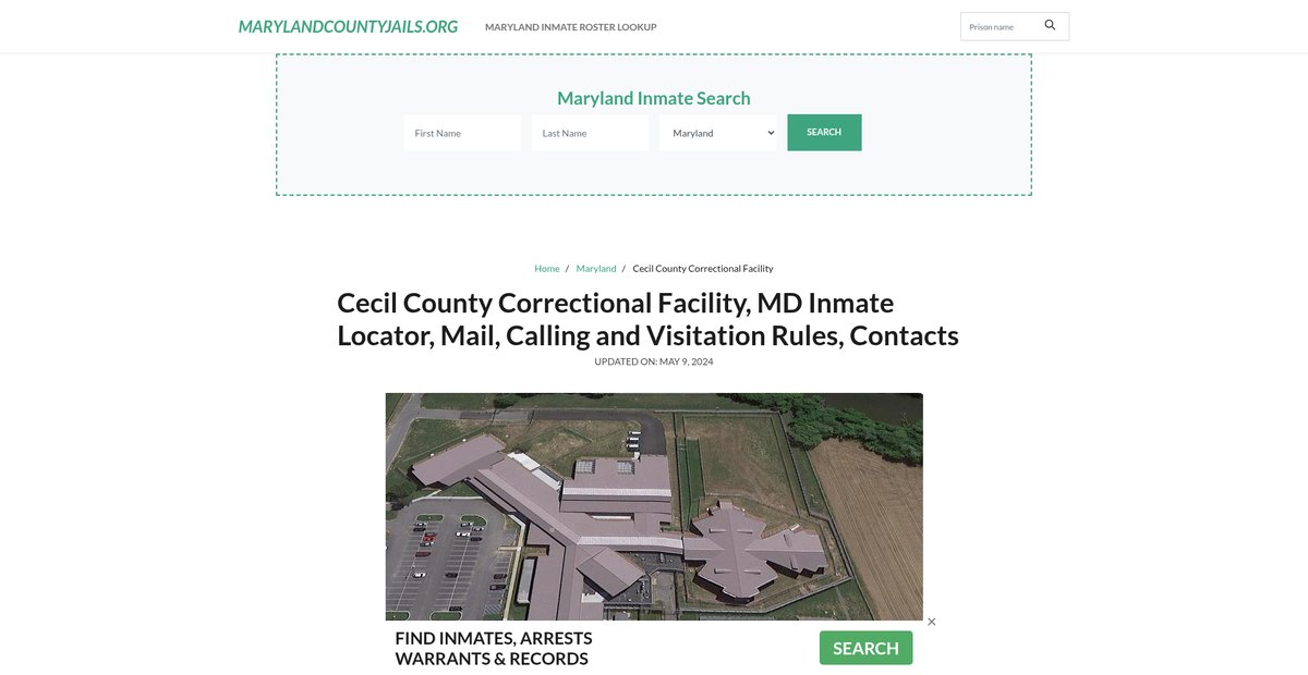 Preview of marylandcountyjails.org