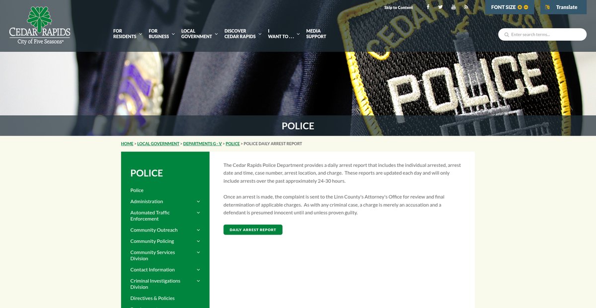 Preview of cedar-rapids.org