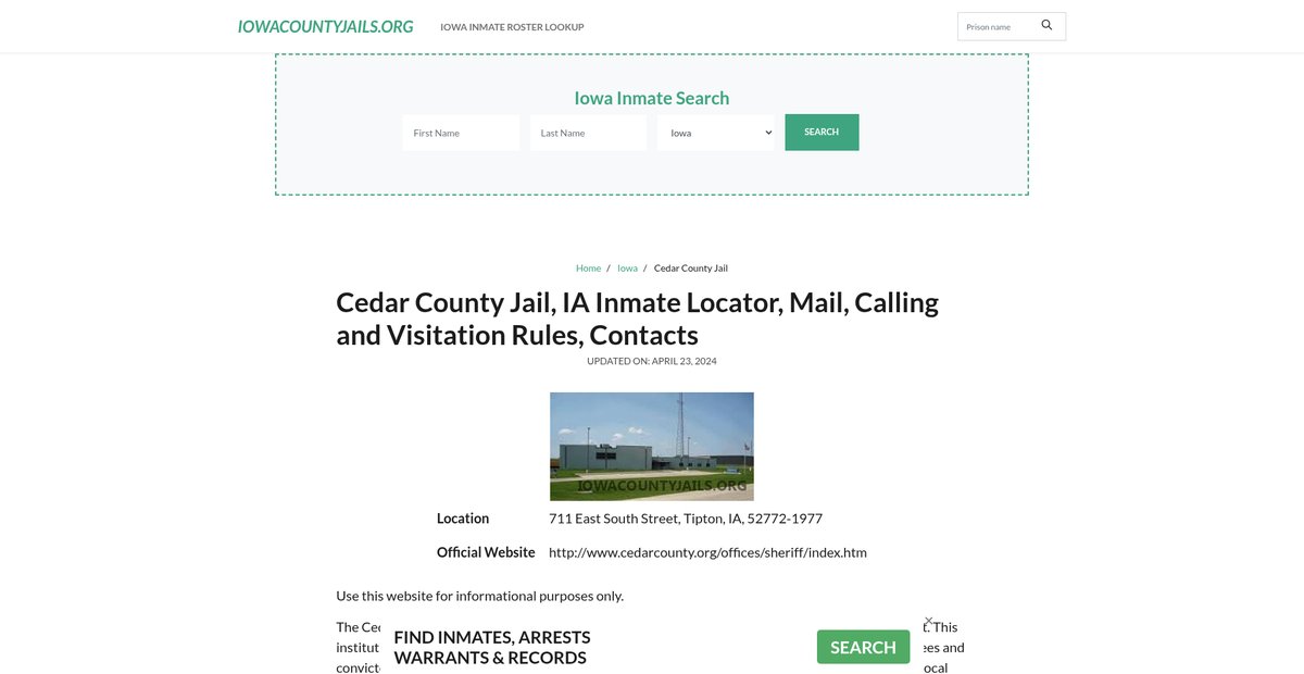 Preview of iowacountyjails.org