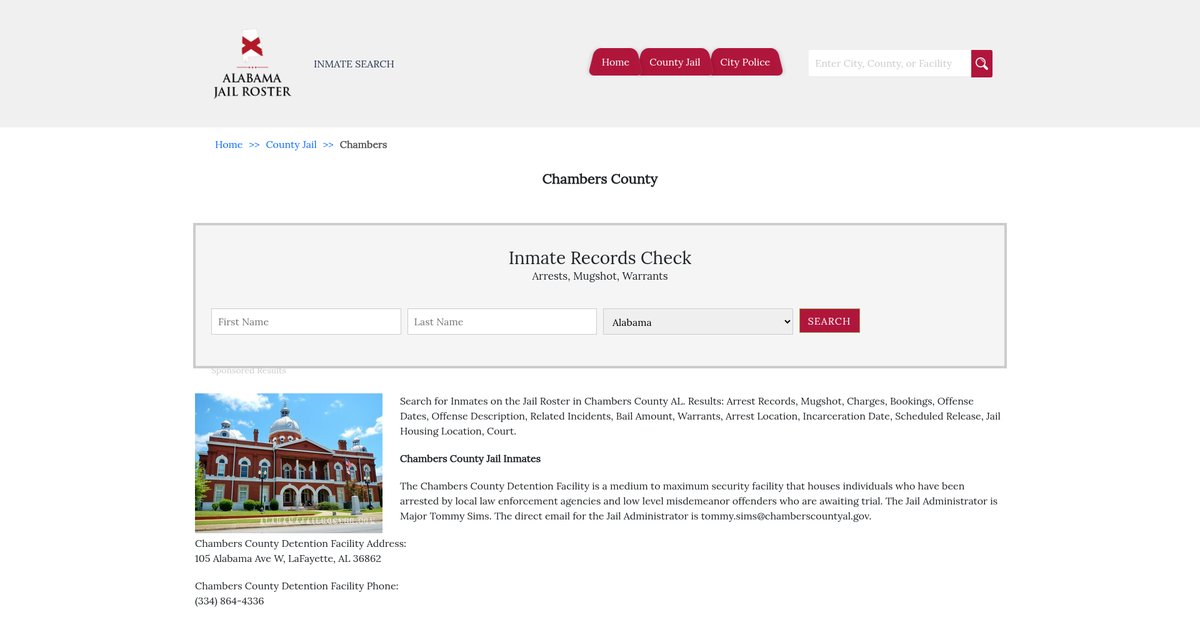 Preview of alabamajailroster.com