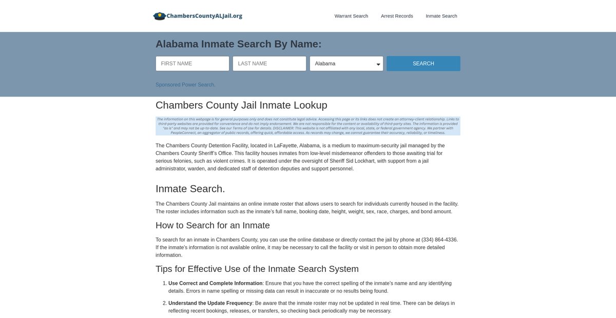 Preview of chamberscountyaljail.org
