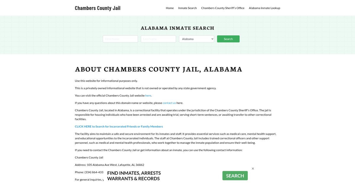 Preview of chamberscountyjail.org