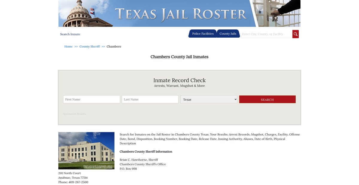 Preview of texasjailroster.com