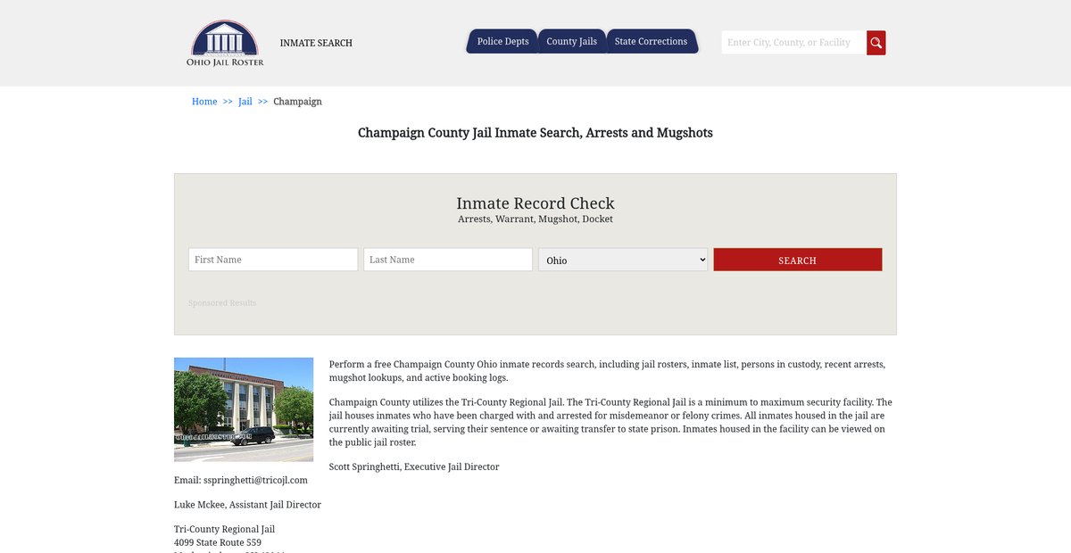 Preview of ohiojailroster.com