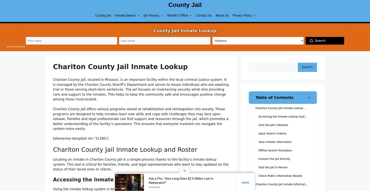 Preview of chariton.countyjail.org
