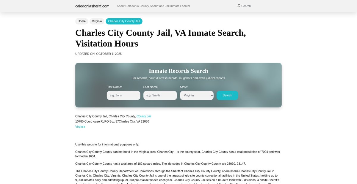 Preview of caledoniasheriff.com