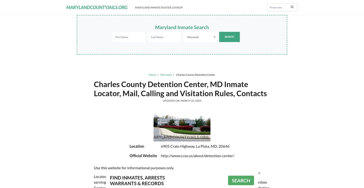 Preview of marylandcountyjails.org