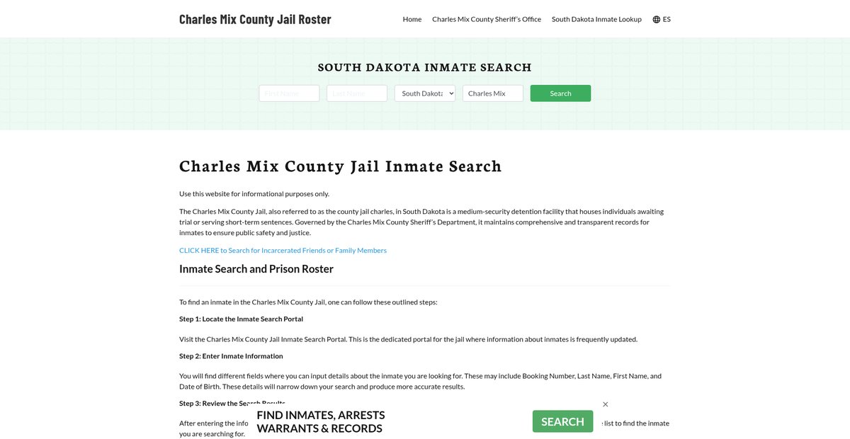 Preview of charlesmixcountyjail.org